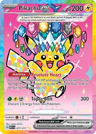Pikachu ex - Ascended Heroes 277/217 (Special Illustration Rare)