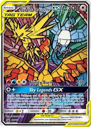 Moltres & Zapdos & Articuno GX - SM Black Star Promos SM210 (Promo)