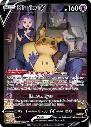 Mimikyu V (Trainer Gallery) - Brilliant Stars Trainer Gallery TG16/TG30 (Ultra Rare)