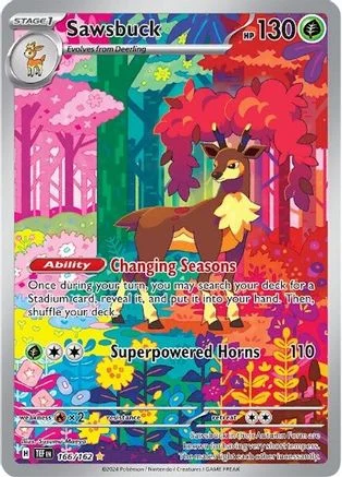 Sawsbuck - Temporal Forces 166/162 (Illustration Rare)