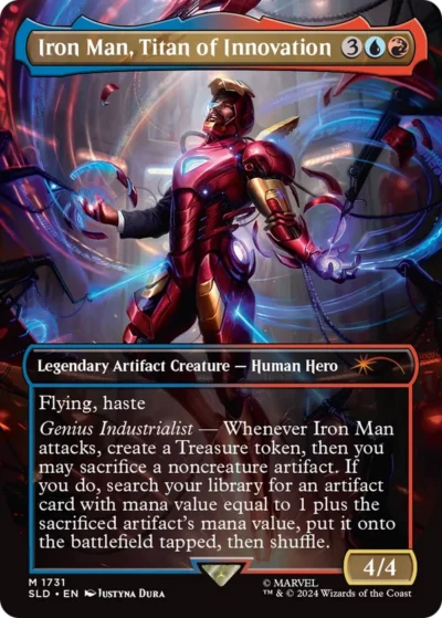 Iron Man, Titan of Innovation [Borderless] - Secret Lair Drop #1731