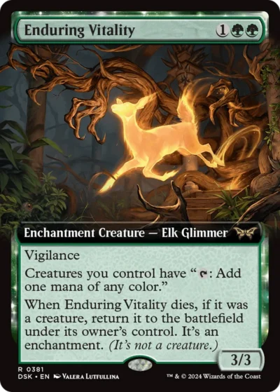 Enduring Vitality [Extended Art] - Duskmourn: House of Horror #381
