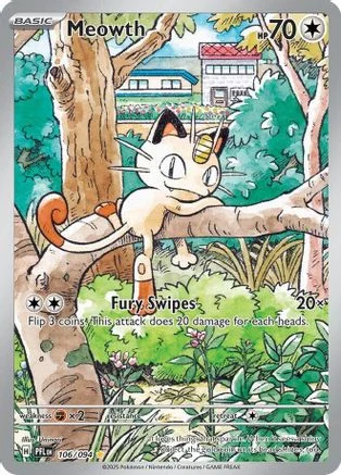 Meowth - Phantasmal Flames 106/94 (Illustration Rare)