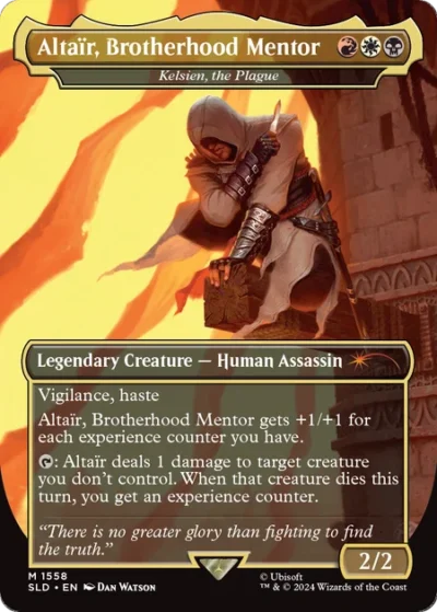 Kelsien, the Plague (Altair, Brotherhood Mentor) [Borderless] - Secret Lair Drop #1558