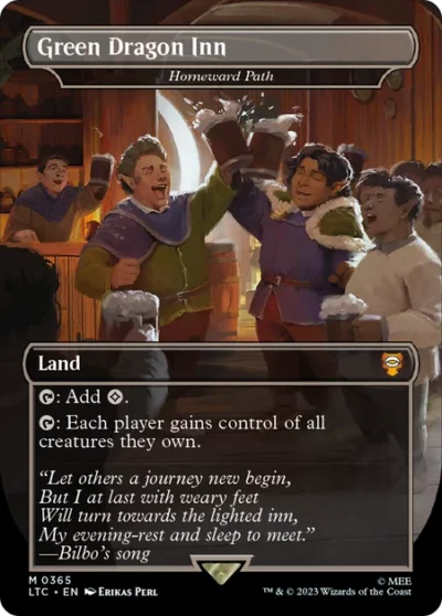 Homeward Path (Green Dragon Inn) [Borderless] - Tales of Middle-earth Commander #365