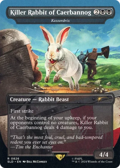 Kezzerdrix (Killer Rabbit of Caerbannog) [Borderless] - Secret Lair Drop #826