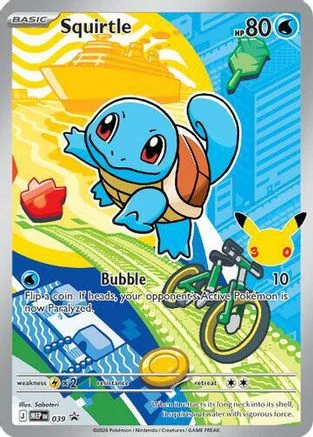 Squirtle (30th Anniversary Promo) - Mega Evolution Black Star Promos MEP 039 (Promo)