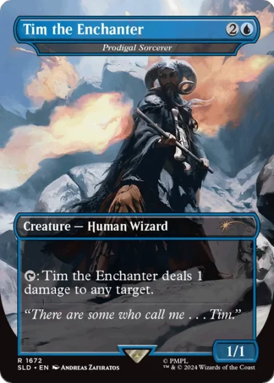 Prodigal Sorcerer (Tim the Enchanter) [Borderless] - Secret Lair Drop #1672