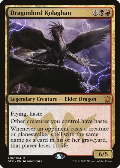 Dragonlord Kolaghan - Dragons of Tarkir #218