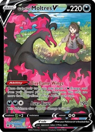 Galarian Moltres V (Trainer Gallery) - Astral Radiance Trainer Gallery TG20/TG30 (Ultra Rare)