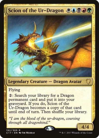 Scion of the Ur-Dragon - Commander 2017 #192