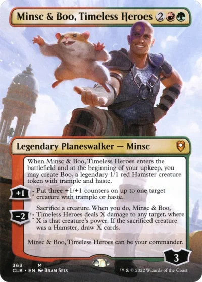 Minsc & Boo, Timeless Heroes [Borderless] - Commander Legends: Battle for Baldur's Gate #363