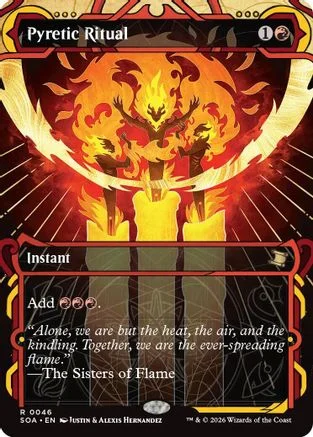 Pyretic Ritual [Borderless] - Secrets of Strixhaven Mystical Archive #46
