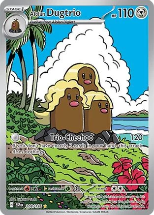 Alolan Dugtrio - Surging Sparks 208/191 (Illustration Rare)