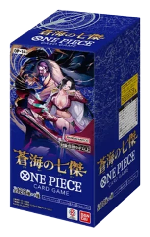 One Piece OP-14 The Azure Sea's Seven Booster Box (Japanese), factory sealed